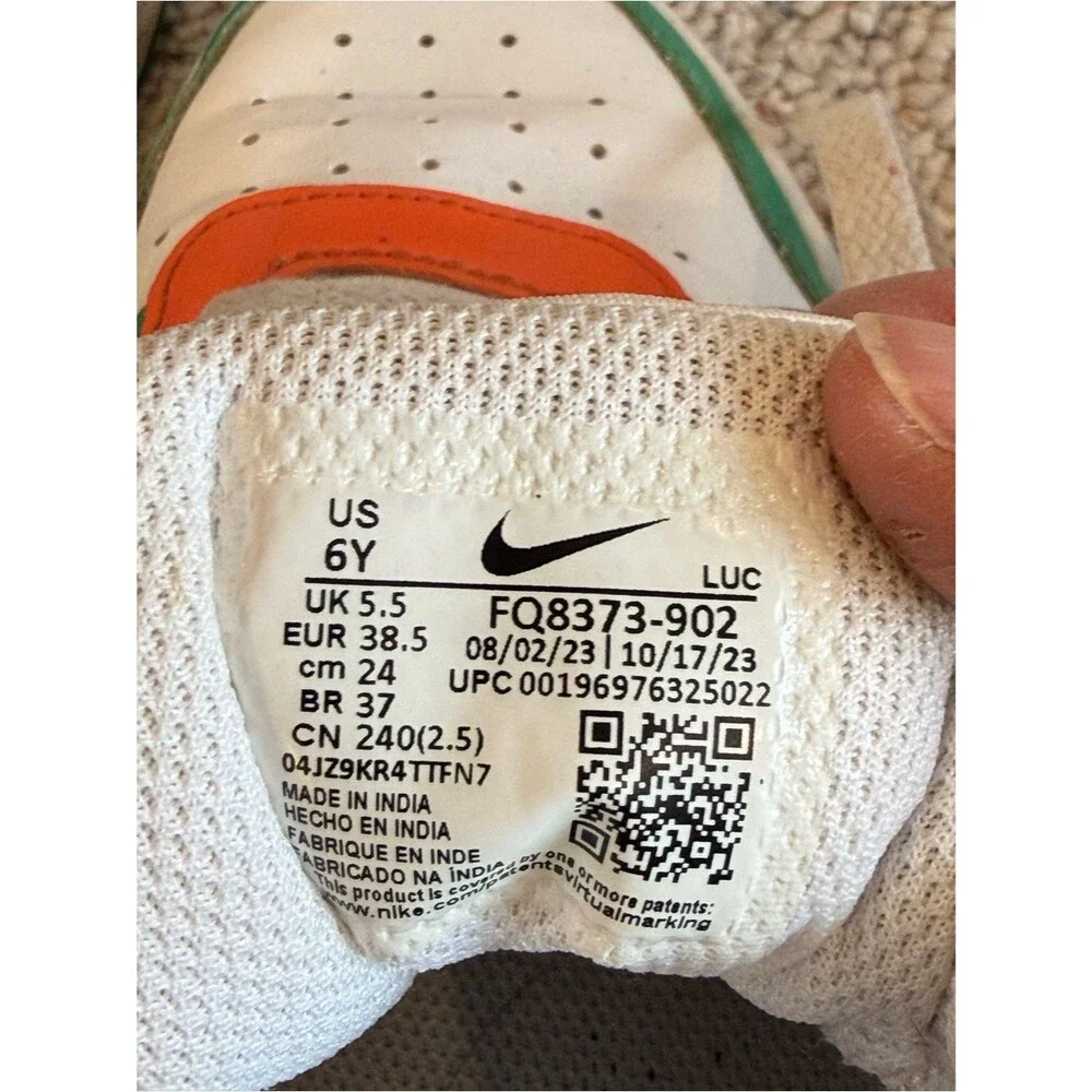 Nike Court Borough Low Recraft Lace Up Sneakers GS Multi / Color Size 6Y